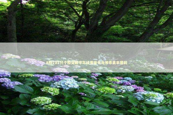 A股282只个股突破半年线雷曼光电等乖离率居前