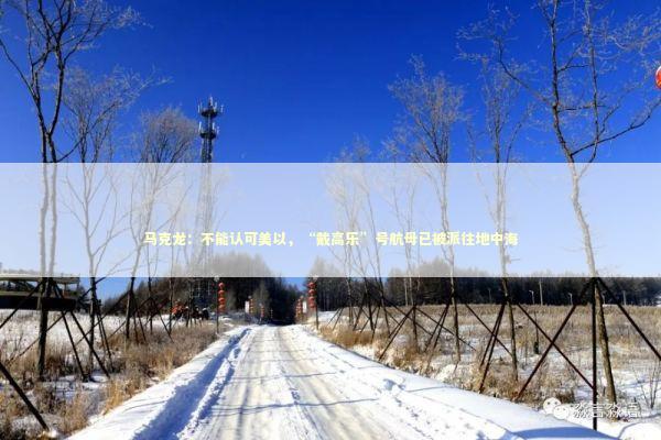 马克龙：不能认可美以，“戴高乐”号航母已被派往地中海