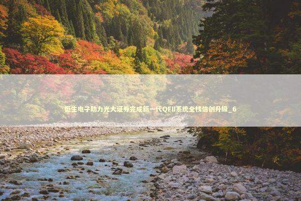 恒生电子助力光大证券完成新一代QFII系统全栈信创升级_6