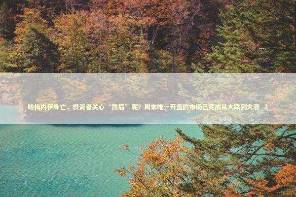 哈梅内伊身亡，投资者关心“然后”呢？周末唯一开盘的市场已完成从大跌到大涨_2