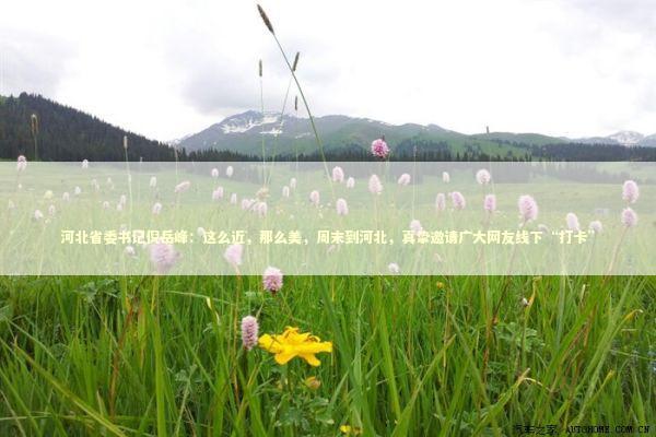 河北省委书记倪岳峰：这么近，那么美，周末到河北，真挚邀请广大网友线下“打卡”