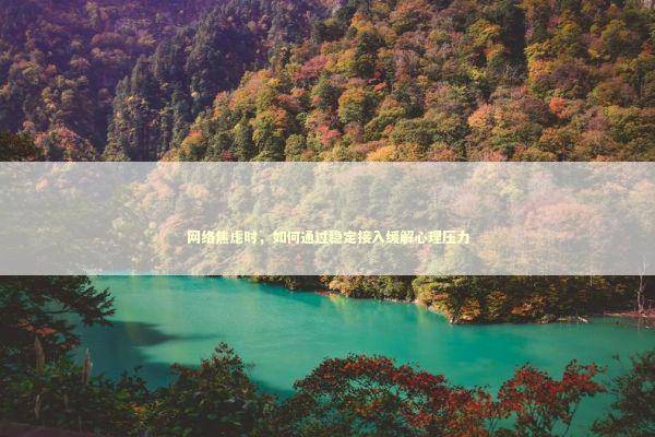 网络焦虑时，如何通过稳定接入缓解心理压力